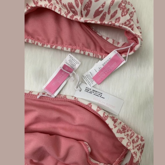 BEACH BABE Pink TWO-PIECE BIKINI - Picture 4 of 6